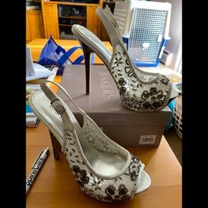 By bakers slip on shoe with platform built in and tall 5 inch heels